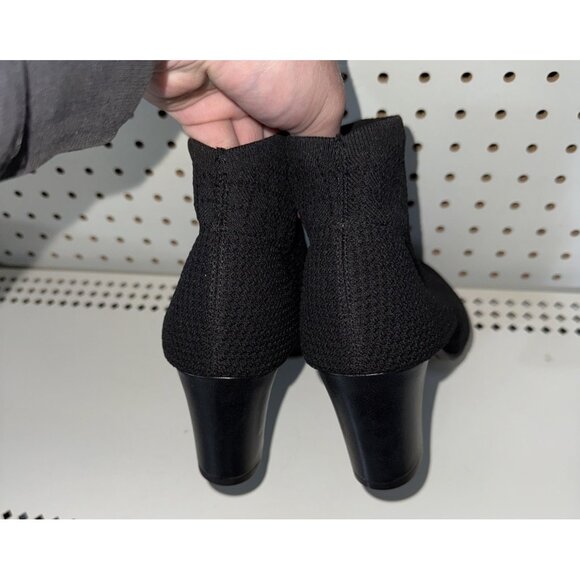 LifeStride Marcia Womens Slip On Heeled Ankle Boots Booties Size 10 Black - Picture 3 of 9